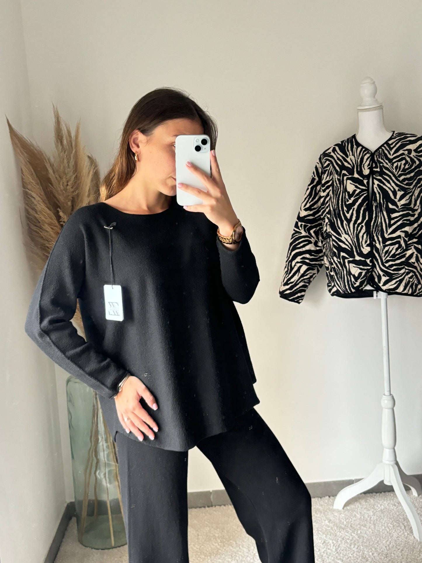 Ensemble doux « Léna » noir