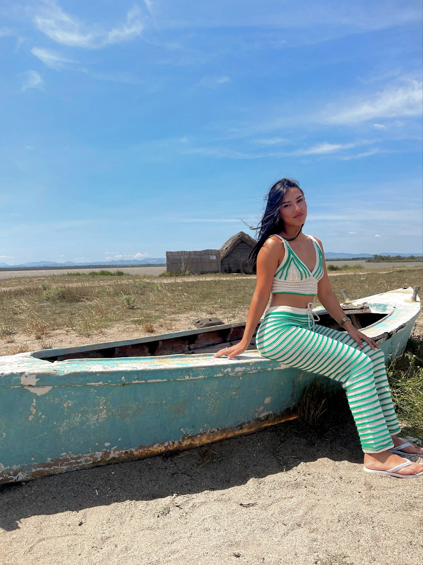 Ensemble crochet vert